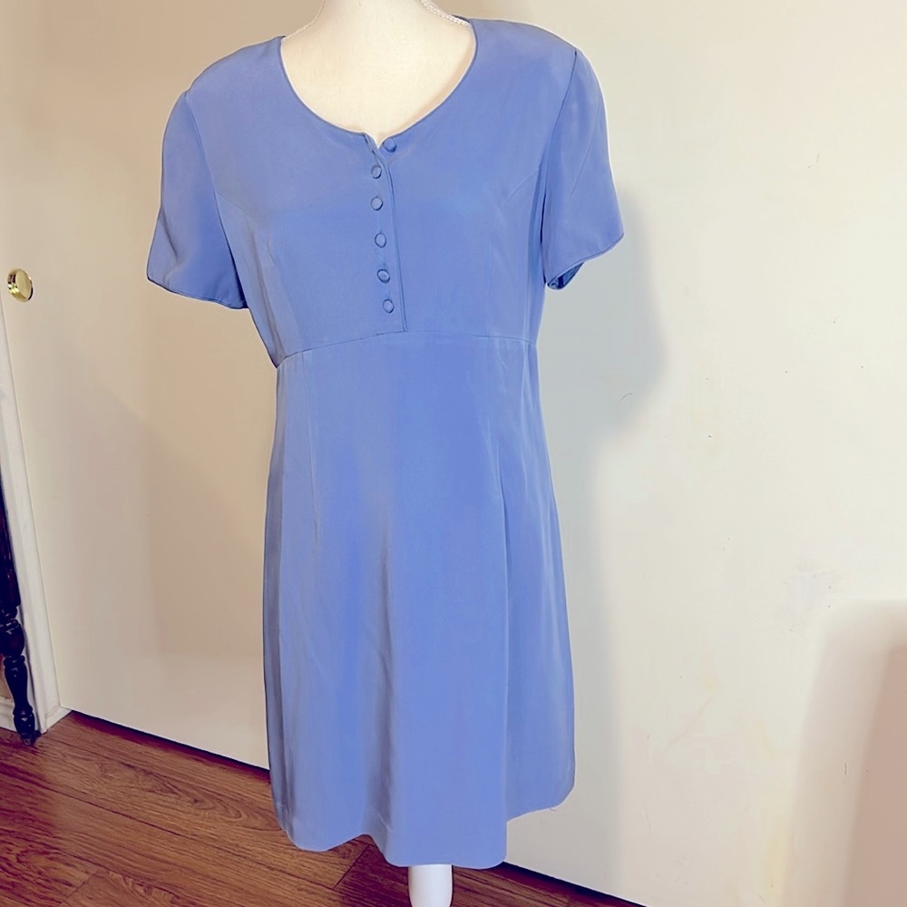 Talbots Lavender Vintage 100% Silk Dress